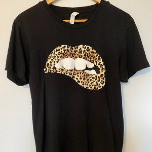 Leopard Lips Graphic Tee